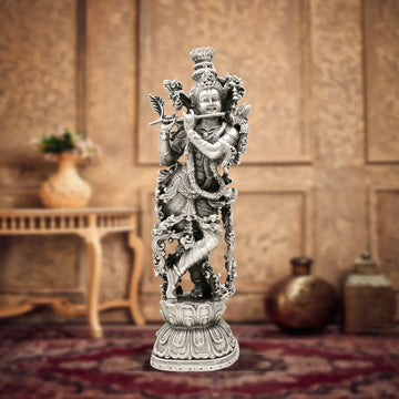 Krishna Silver Idol